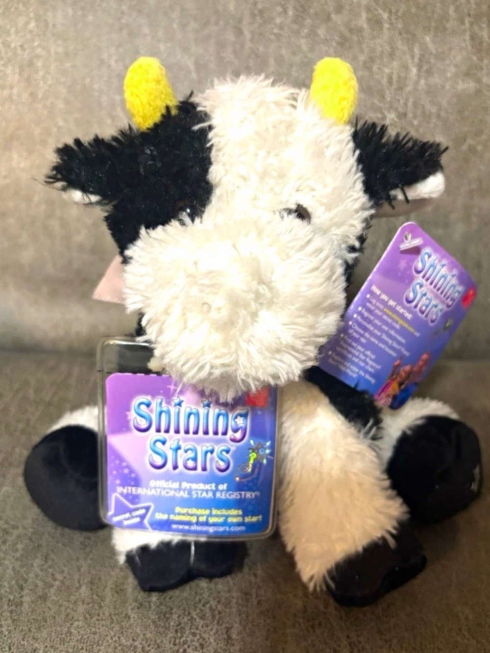 Russ Shining Stars Cow Plush 2006 MPN 34432 New Sealed code 8” sitting